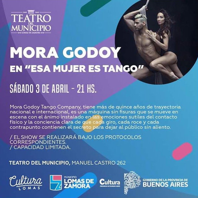 Destacado del mes, Mora Godoy en el Teatro del Municipio.