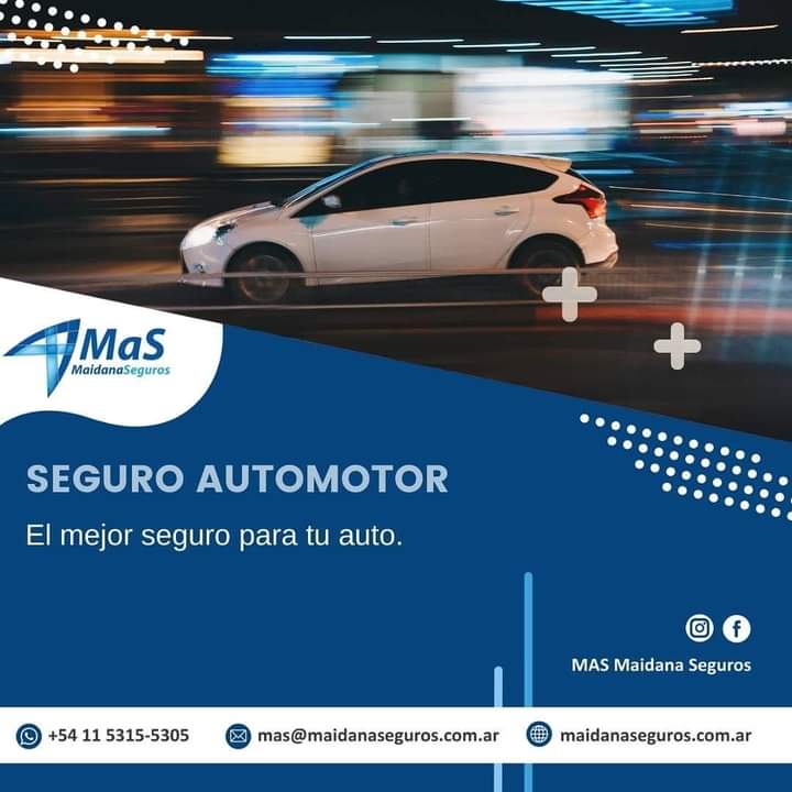 MaS Maidana Seguros está para vos!