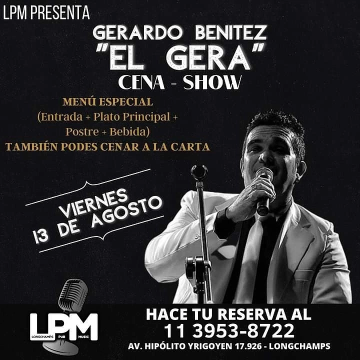 El Gera en una noche de cena show!