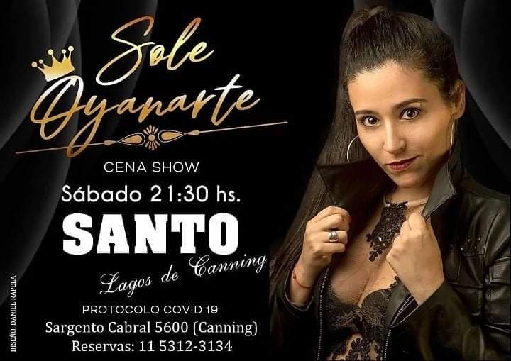 Imperdible cena show, Sole Oyanarte!