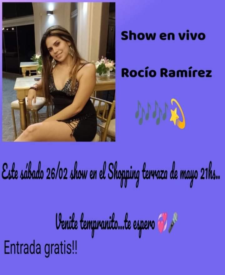 Rocio Ramírez, finde de carnavales.