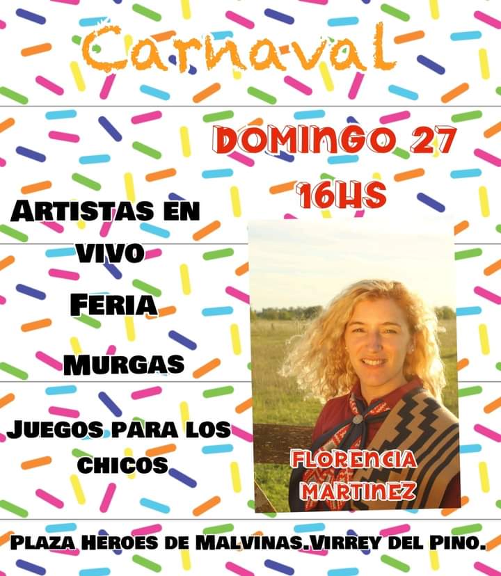 Florencia Martínez se presenta en los carnavales!
