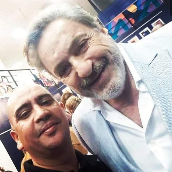 Junto a un excelente artista, Antonio Grimau.