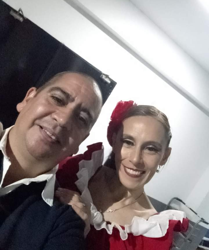 Junto a Elisabet Bacaicoa, excelente bailarina y directora, salió selfie luego de su presentación integrando Argentina Ballet.