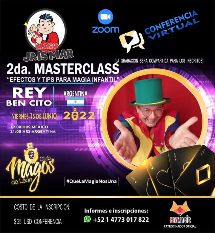 👉 Viernes 15 de Junio, segunda Masterclass.