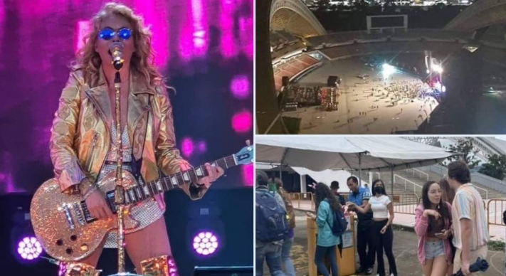 👉 Paulina Rubio dio un recital en un estadio semi desierto a pesar de que regalaban entradas.
