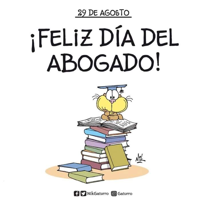 👉 El Día del Abogado y la Abogada se conmemora en nuestro país el 29 de Agosto.