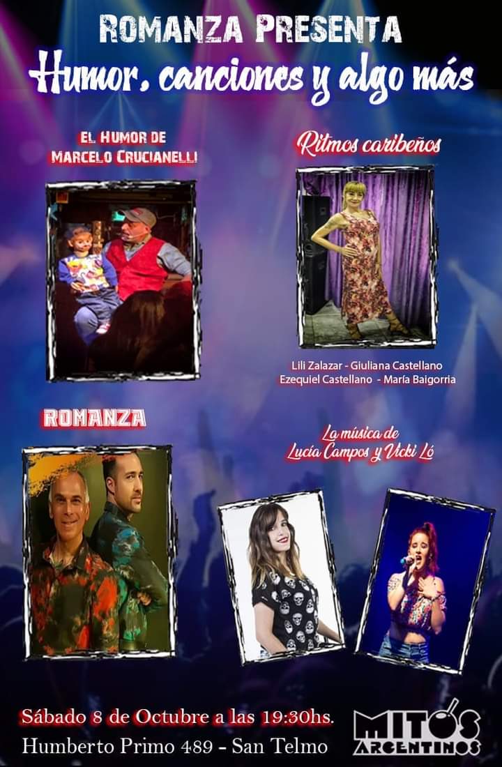 👉 Llega un nuevo volumen de " Humor, canciones y algo más "  en el templo de Mitos Argentinos en San Telmo.