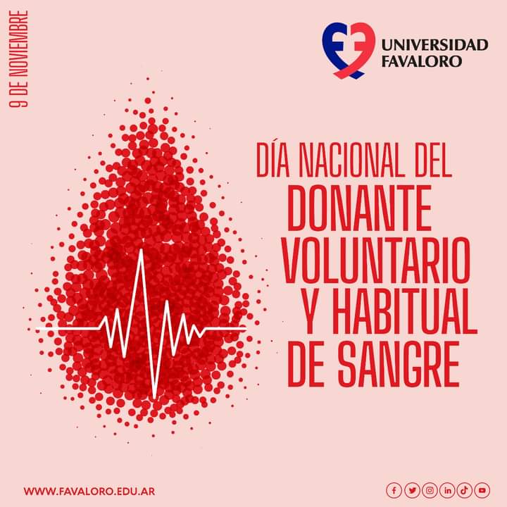 👉 Día Nacional del Donante Voluntario y habitual de Sangre. 🩸❤️
