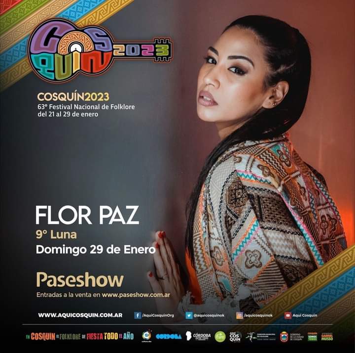 👉 Cosquin 2023 - Hoy se presenta Flor Paz.