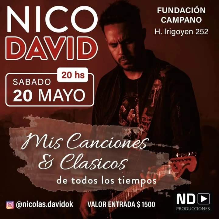 👉 Nico David, volvemos a hacer ruido en la ciudad amigos!