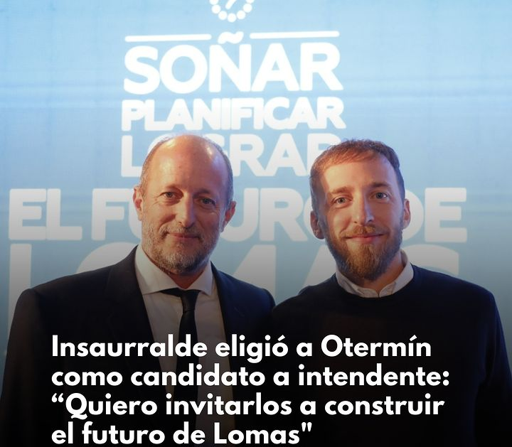 👉 Insaurralde lanzó a Otermín como intendente junto a Massa, Kicillof, Máximo y Wado.
