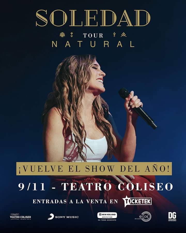 👉 Soledad Pastorutti vuelve al Teatro Coliseo!
