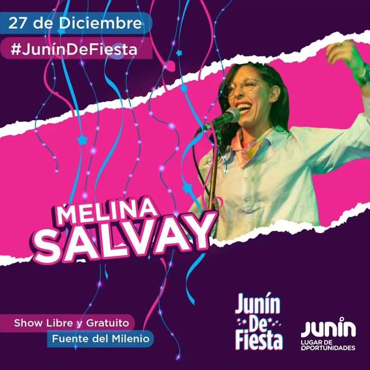 👉 Melina Salvay, último show del año.