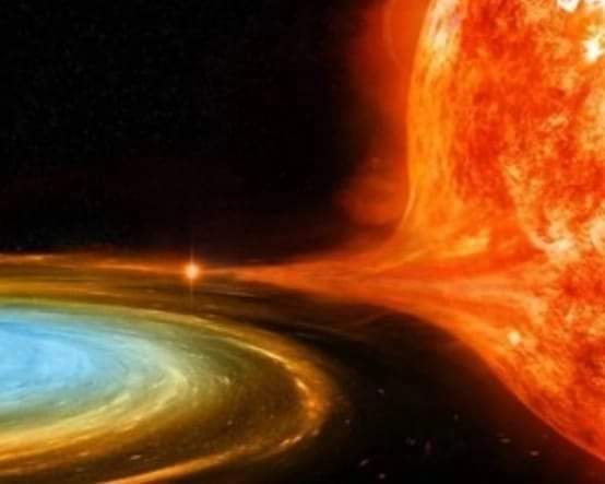 👉 Una erupción cósmica en la Vía Láctea.