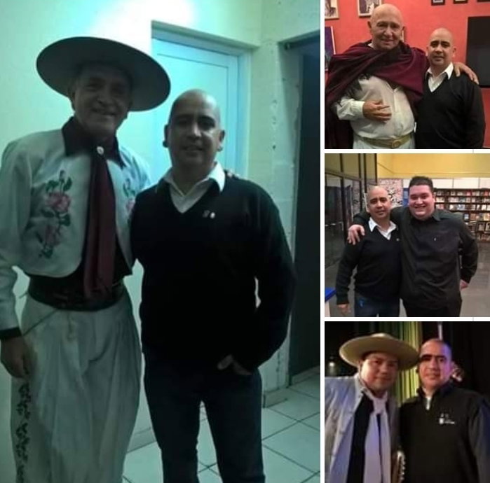 Junto a grandes exponentes de nuestra música, de nuestra tradición.