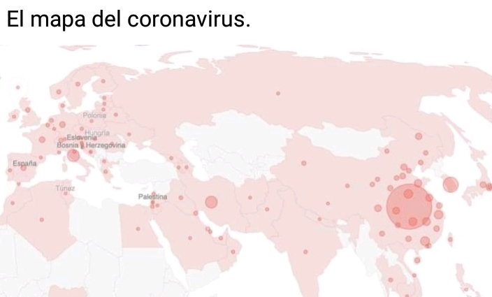 El mapa del coronavirus: así crecen los casos día a día y país por país