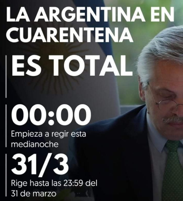 Coronavirus | Por decreto, hay aislamiento total desde la medianoche hasta el 31 de marzo.
