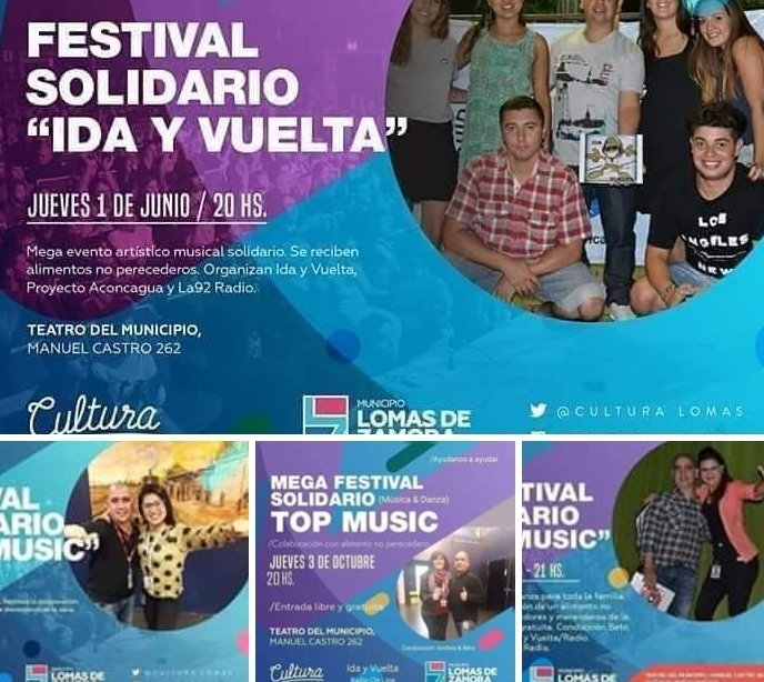 Prepárate que cuando se pueda, volvemos con los Mega Festival Solidario de música y danza en el Teatro del Municipio de Lomas.