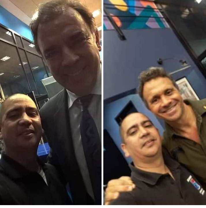 Junto a dos grandes periodistas y excelentes profesionales!