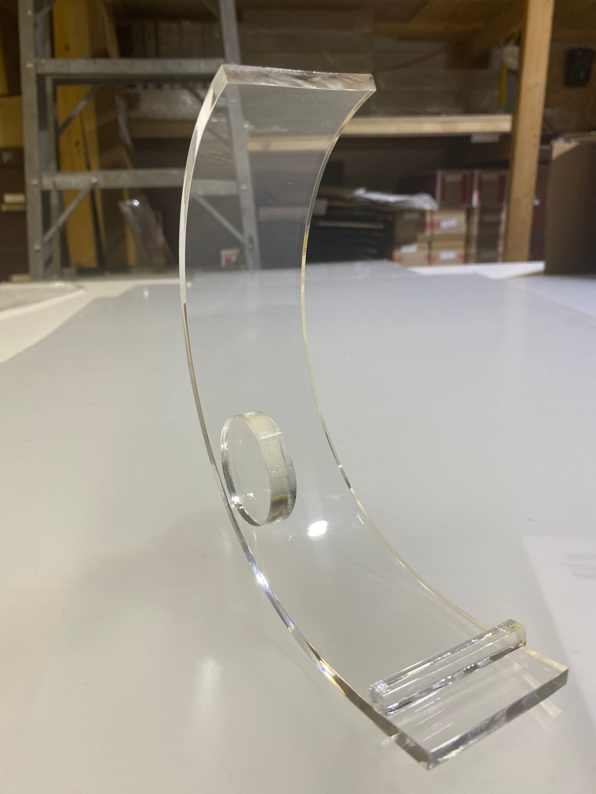 Custom Clear Acrylic Plate Display