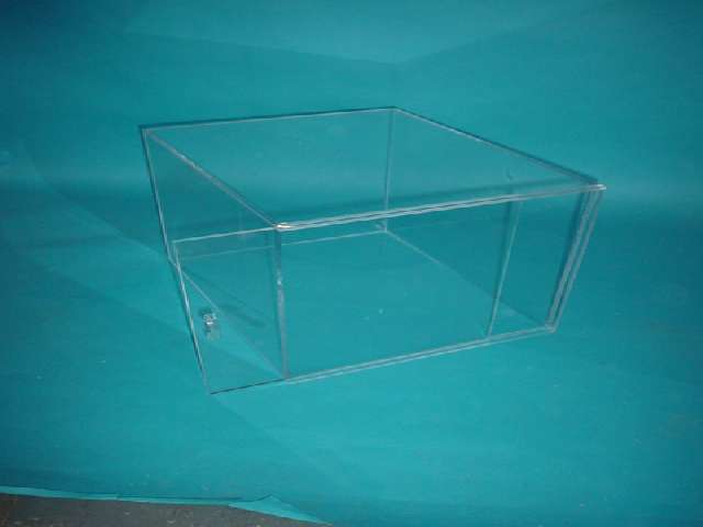 Custom Acrylic Box W/ Sliding Door
