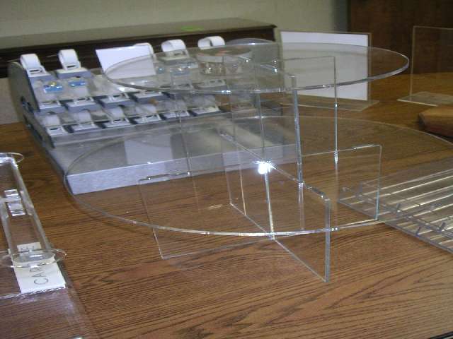 Clear Acrylic Contemporary Table Display