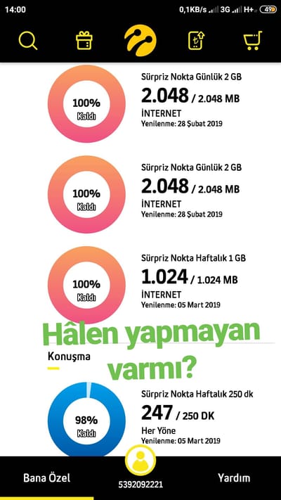 Sınırsız sürpriz nokta için bip
