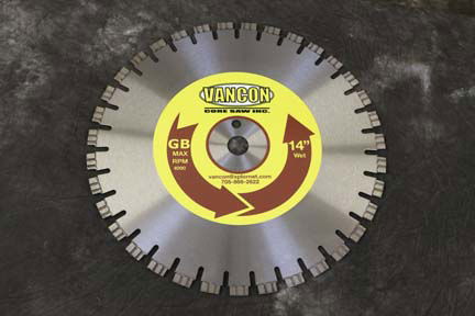 14" Diamond Core Saw Blade