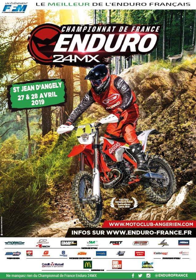 St Jean d'Angély Championnat de France d'Enduro 27 et 28 avril 2019