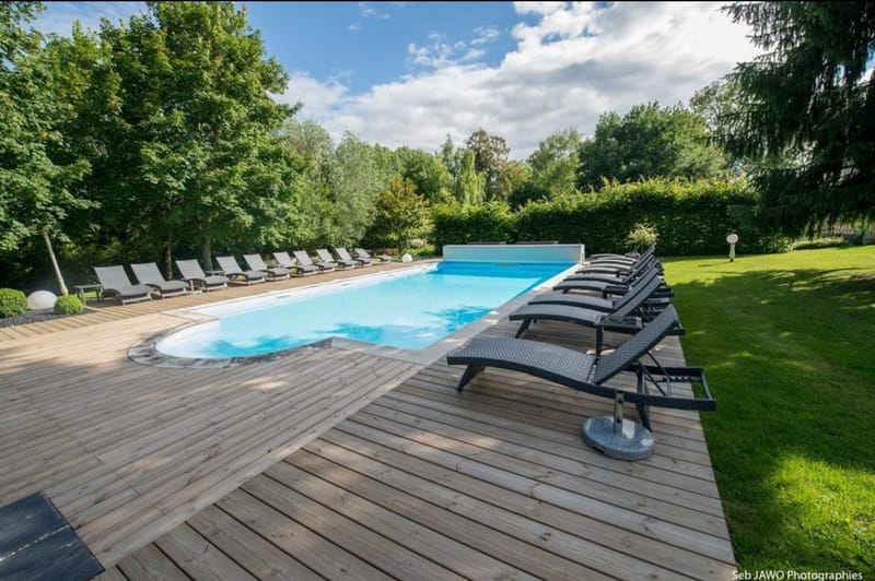 Piscine extérieure chauffé