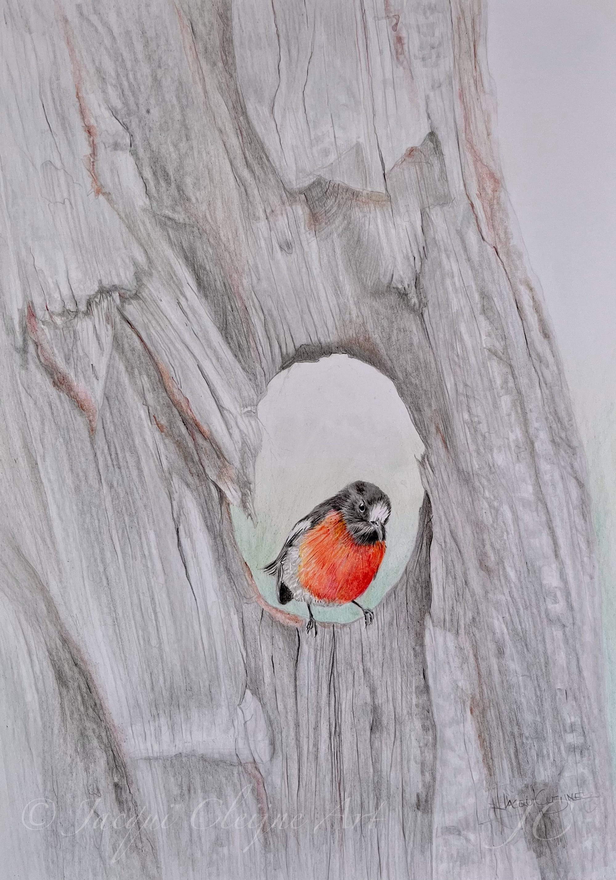 "Peek a boo" - Scarlet Robin