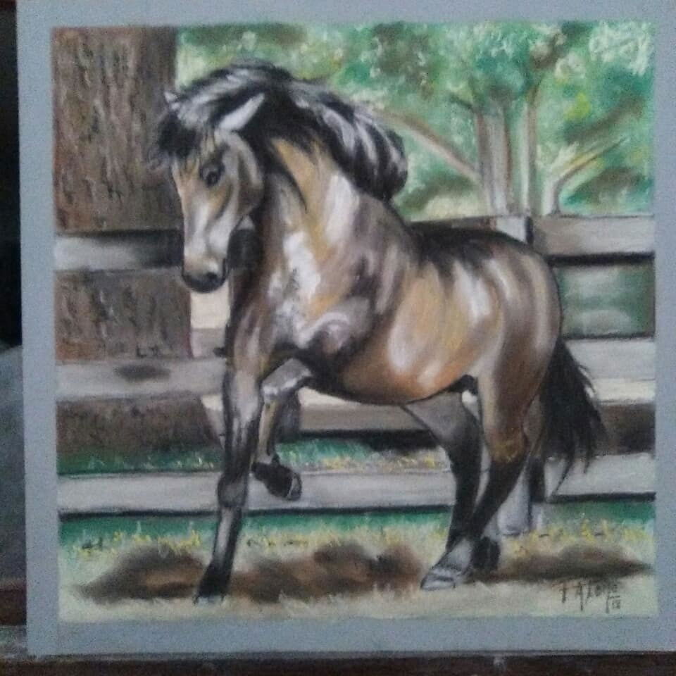 CABALLOS 32 X 46 cm