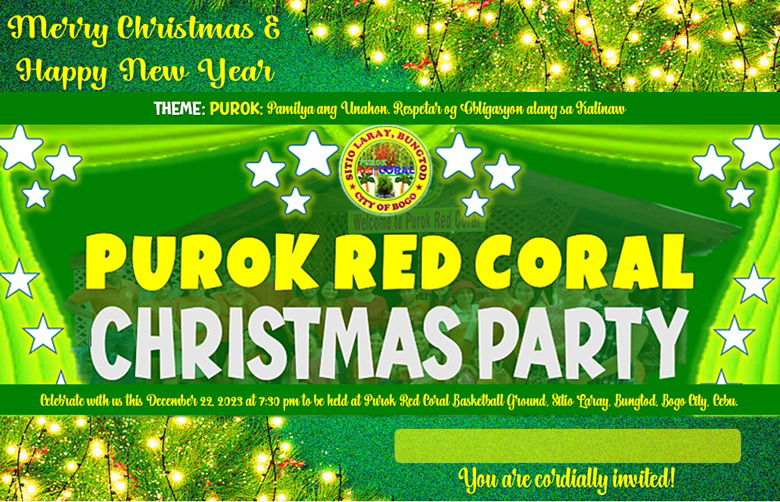 Purok Red Coral Third Christmas Party 2023