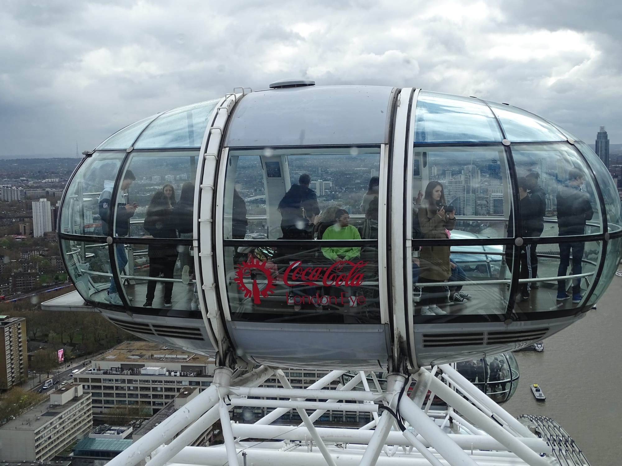 Nacelle du ''London Eye'' à Londres