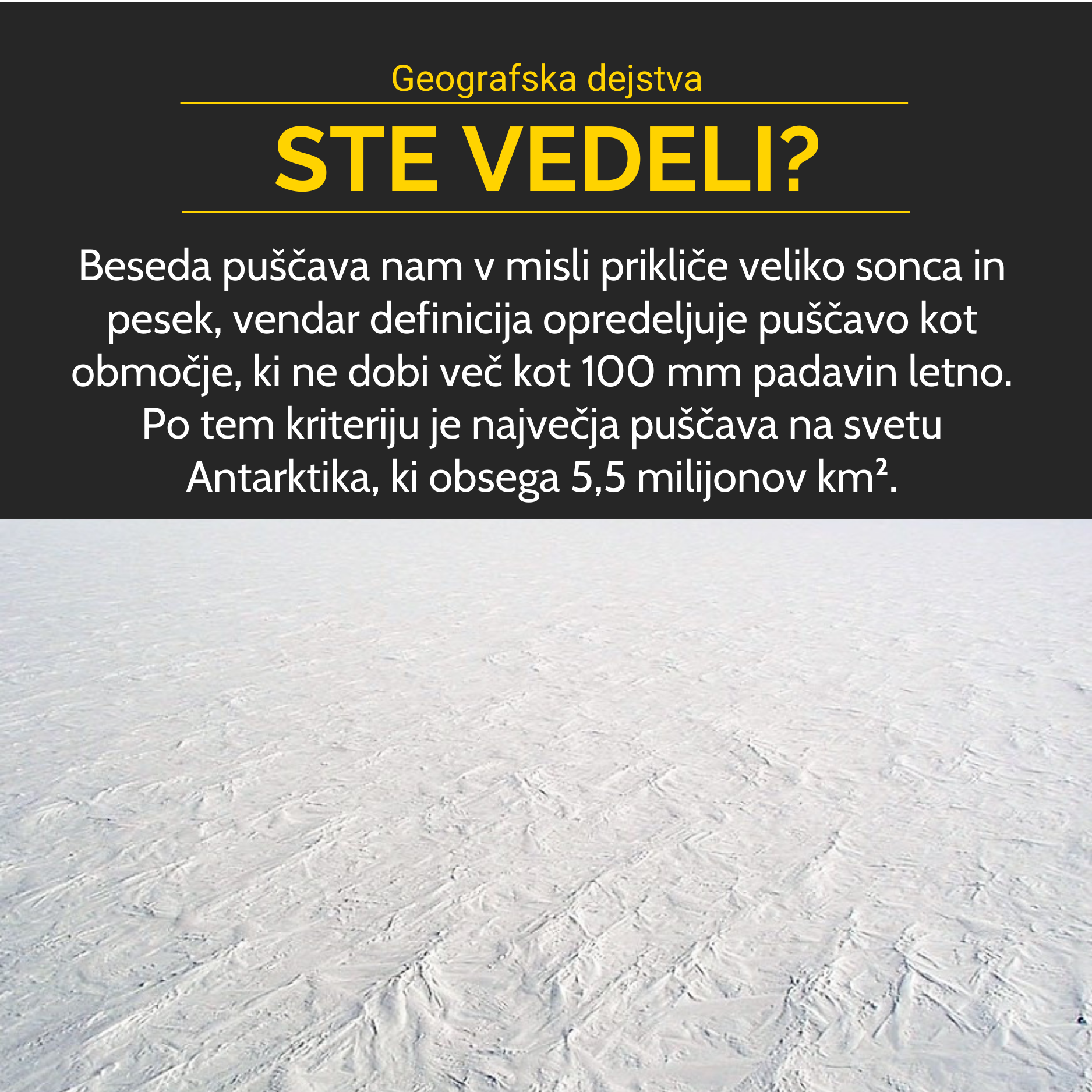 Puščava Antarktika