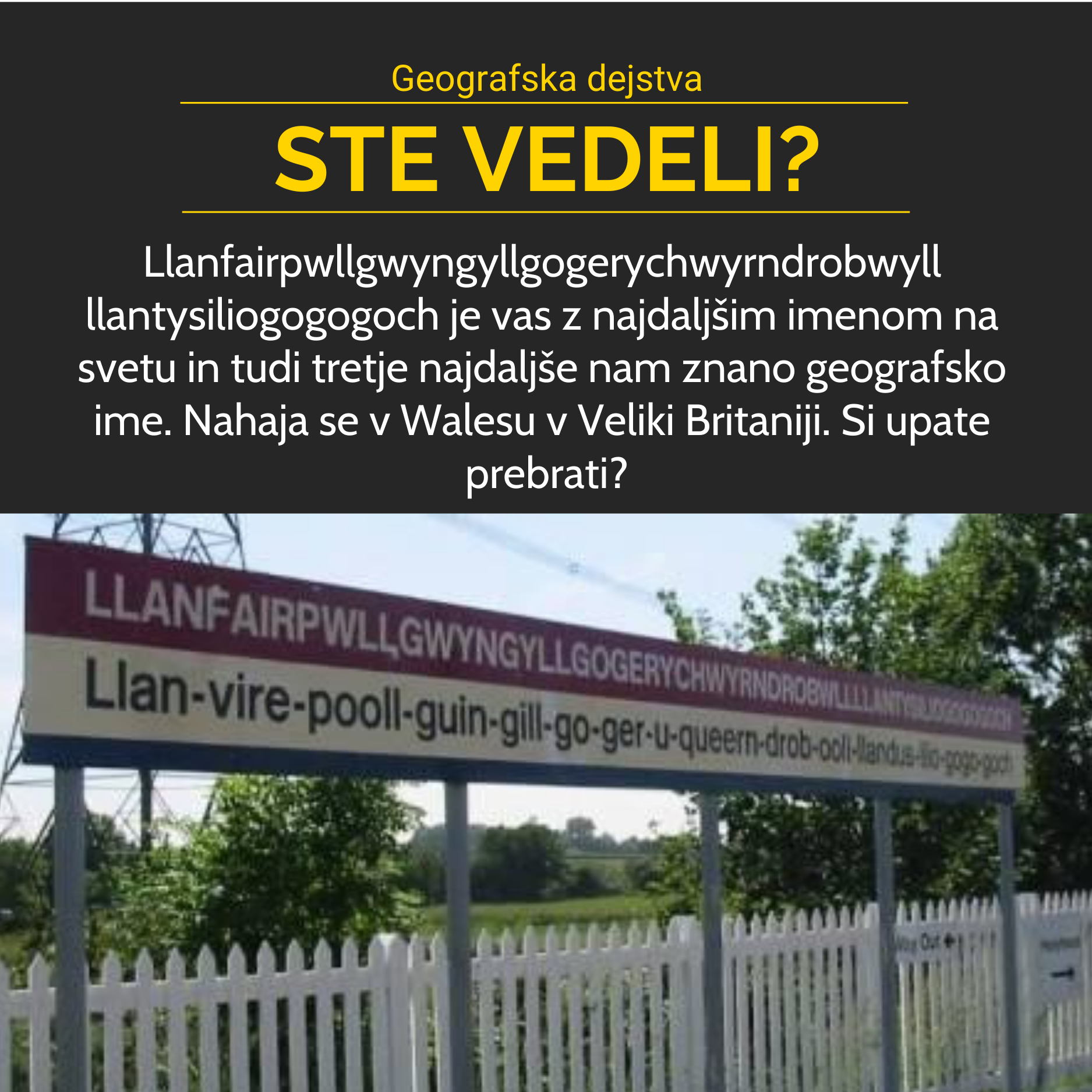 Llanfairpwllgwyngyllgogerychwyrndrobwyll llantysiliogogogoch, Wales