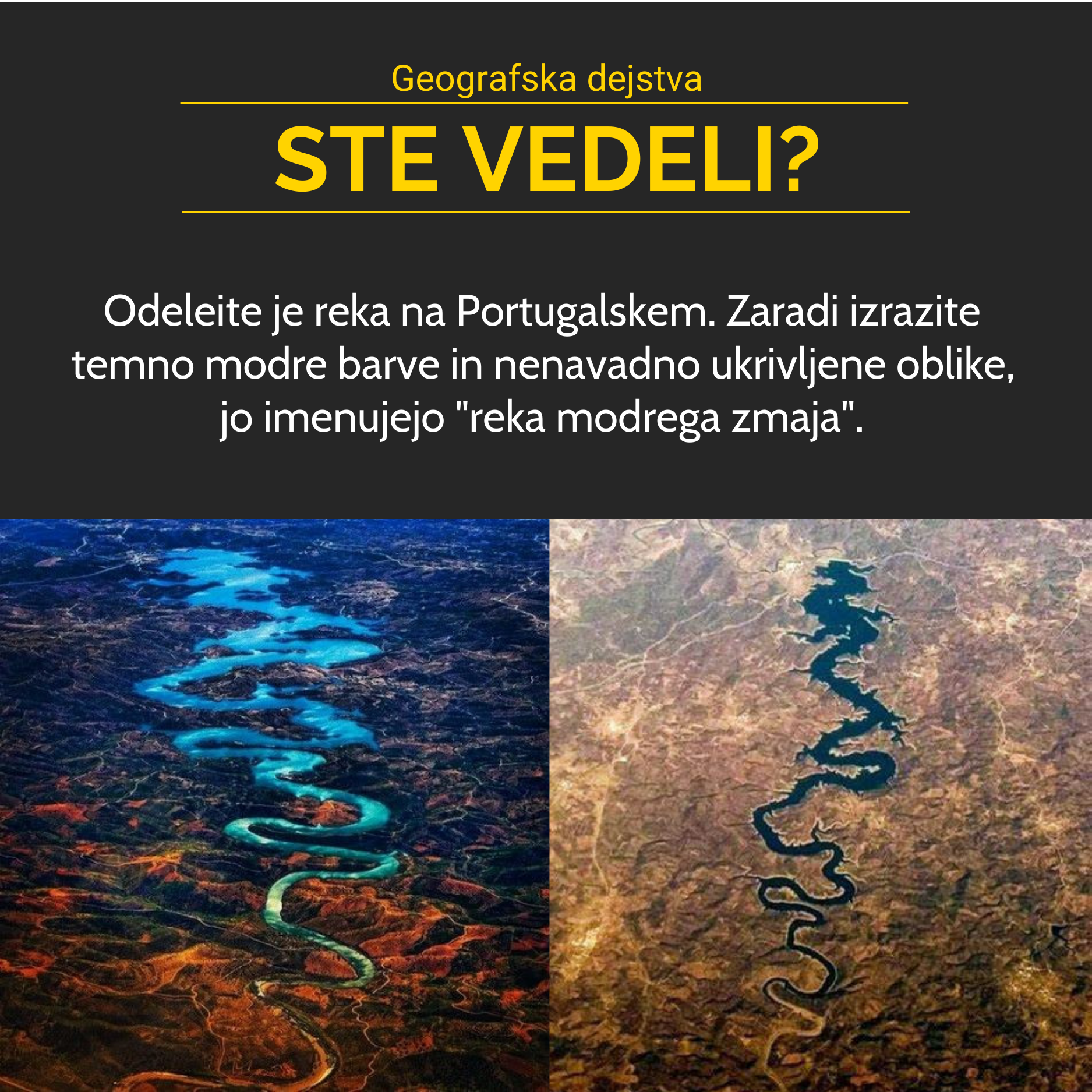 Reka modrega zmaja na Portugalskem