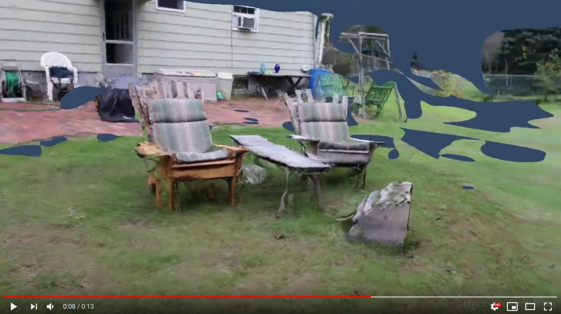 Backyard 3D Scanned / photogrammetry test