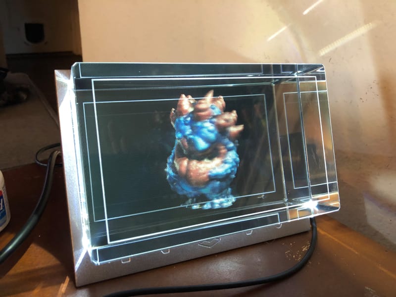 Week 1 "The Looking Glass" Holographic Display