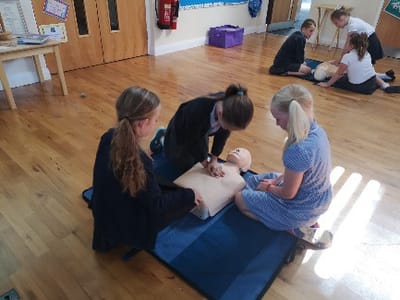 First Aid super heros at Tydd St Marys Primary School