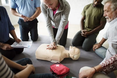 First aid at work  image