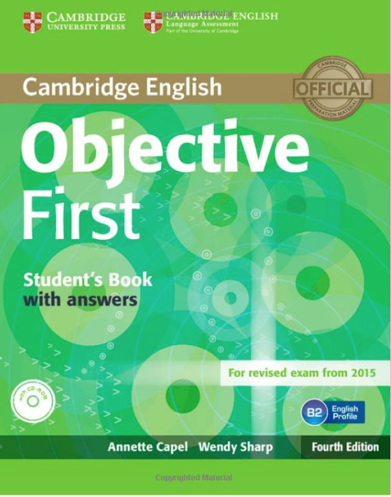 OBJECTIVE FIRST CERTIFICATE with answers