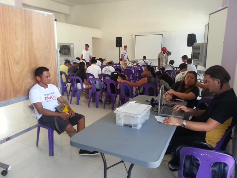 Random / Mandatory Drug Test to PWUD's undergoing Las Piñas City Community Approach Recovery Syste (LPC-CAReS) for Relapse Monitoring.