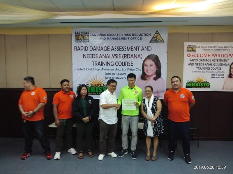 RDANA - Rapid Damage Assessment and Needs Analysis Training Course at Eurotel Hotel, Las Piñas