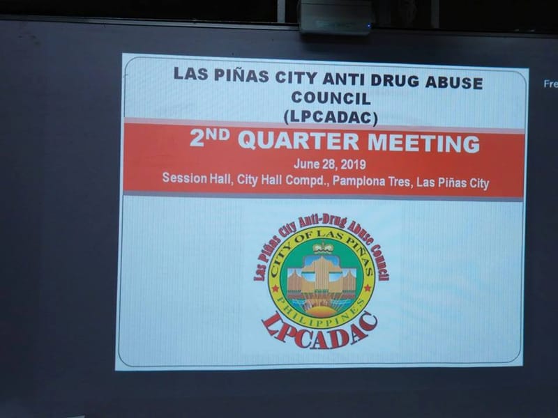 LPCADAO conducted the 2nd Quarter Las Piñas City Anti Drug Abuse Council Meeting 2019.