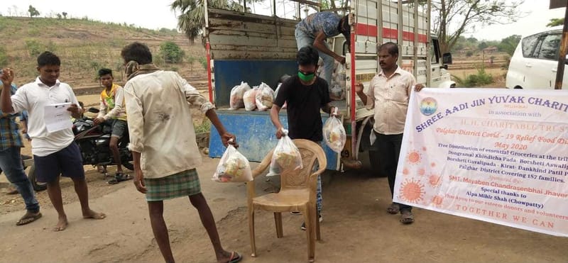 Palghar District Covid-19 essentail food distribution - 1st June 2020.