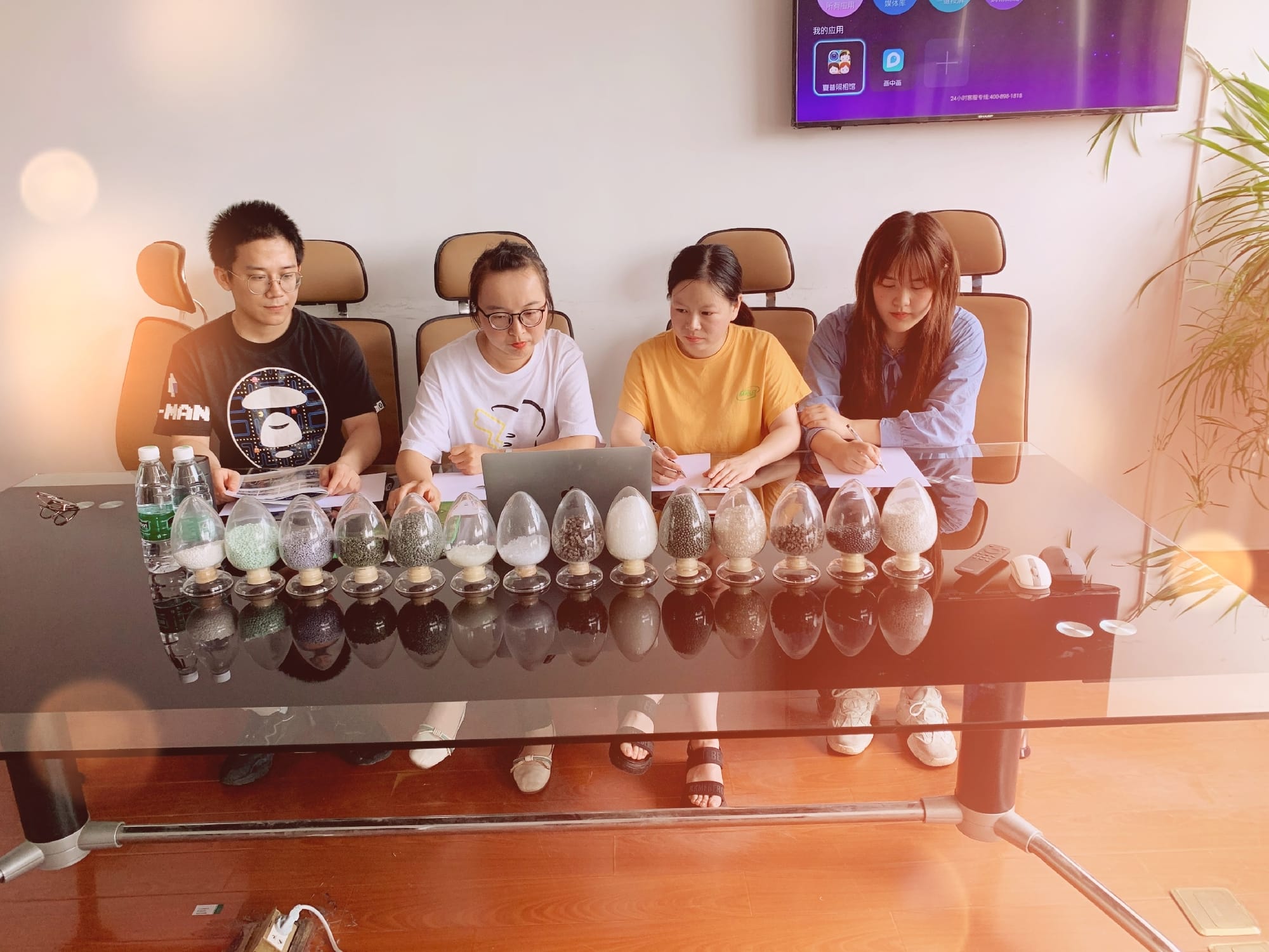 Video meeting with customers