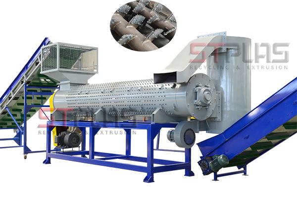 Pet bottle flake washing equipment mineral water de-labeling machine