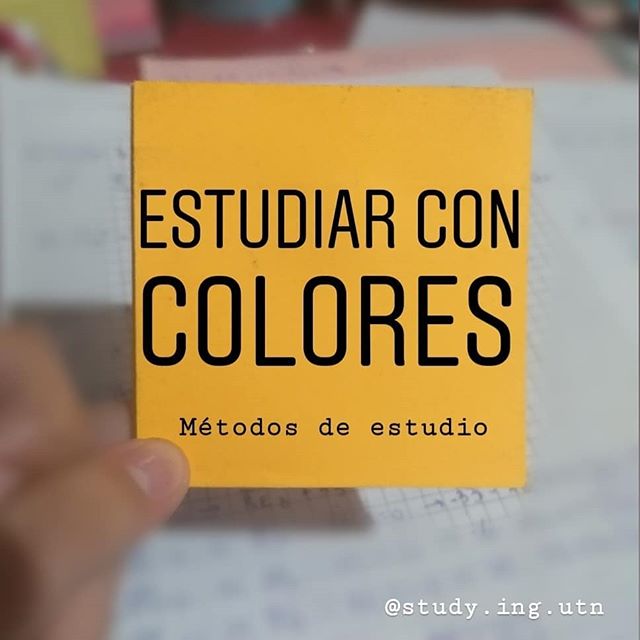 ESTUDIAR CON COLORES